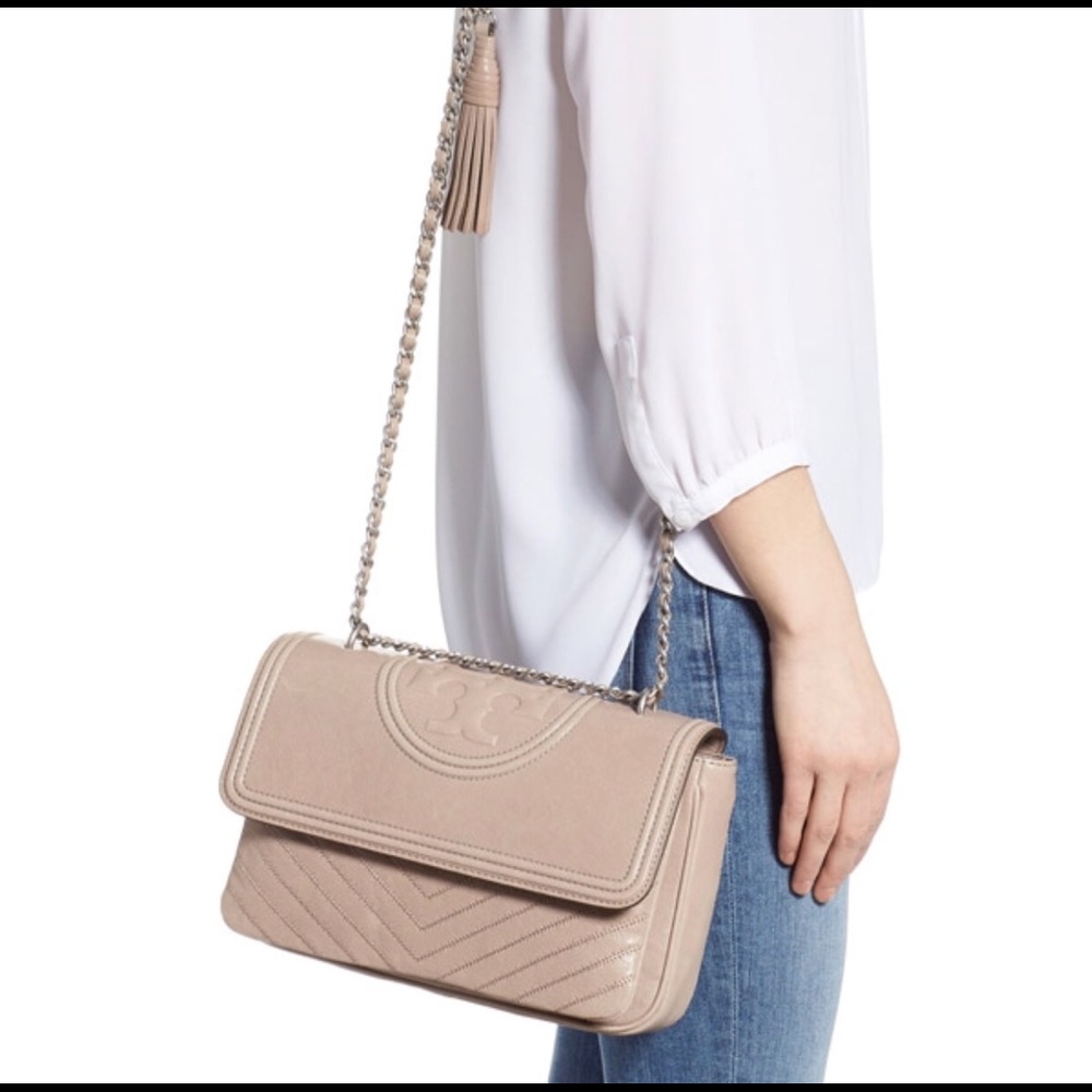 SOLD! Tory Burch distressed Fleming convertible